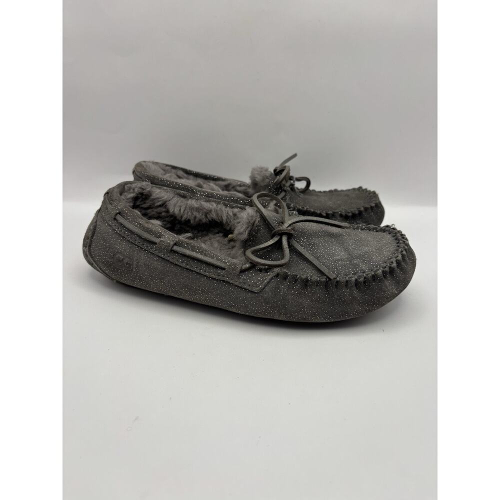 Ugg Dakota Twinkle Metallic Pewter Slippers Women Size 6